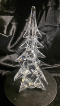 Load image into Gallery viewer, Vintage 1976 Sigma Taste Setter Full Lead Crystal Christmas Tree | 8 Inch Hand-Cut Faceted Branches | Flawless Condition | Japanese 24% Lead Prism Holiday Heirloom
