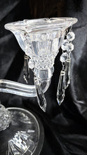 Load image into Gallery viewer, Shannon Crystal Designs of Ireland 24% Lead Crystal Three-Arm Candelabra with Prisms &amp; Original Box
