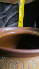 Load image into Gallery viewer, Handcrafted Vintage Ceramic Vessel with Ornate Scrollwork and Rustic Earthen Glaze
