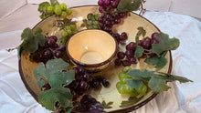 Load image into Gallery viewer, Vintage Pacific Rim Sonoma Hand-Painted Grape &amp; Vine Ceramic Serving Bowl with Center Dip Insert
