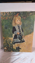 गैलरी व्यूवर में इमेज लोड करें, Pierre-Auguste Renoir “A Girl with a Watering Can” Canvas Art Print – Impressionist Garden Portrait

