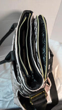 Load image into Gallery viewer, Betsey Johnson Quilted Black Blush Stripe Tote Bag Gold Hardware NWT
