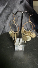 Cargar imagen en el visor de la galería, Bohemian Silver-Tone Hoop Earrings Mixed Charms Artisan Details

