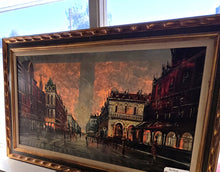 将图片加载到图库查看器，Large Original Paris Street Scene Oil Painting, Signed “Tritti” – Framed European Cityscape, 56” x 32”
