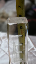 Load image into Gallery viewer, New York Twin Towers 3D Laser-Etched Crystal Skyline Paperweight

