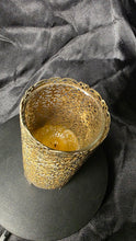 Load image into Gallery viewer, Vintage Revlon “Intimate” Fragrance Candle in Ornate Gold Filigree Holder – Hollywood Regency Style
