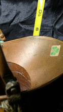 将图片加载到图库查看器，Vintage Copper &amp; Brass Coal Scuttle – Lion Head Handles, Victorian Hearth Bucket
