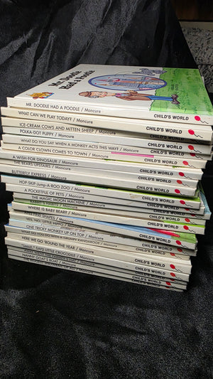 Vintage 1988 Magic Castle Readers Collection — 24 Hardcover Children’s Books by Jane Belk Moncure — Child’s World Library Set