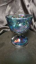Load image into Gallery viewer, Vintage Indiana Glass Harvest Grape Blue Carnival Glass Goblet
