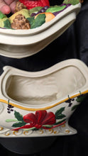 Load image into Gallery viewer, Lenox Winter Greetings Everyday Sleigh Cookie Jar with Cardinal Lid
