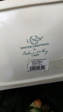 Load image into Gallery viewer, Lenox Winter Greetings Everyday Sleigh Cookie Jar with Cardinal Lid
