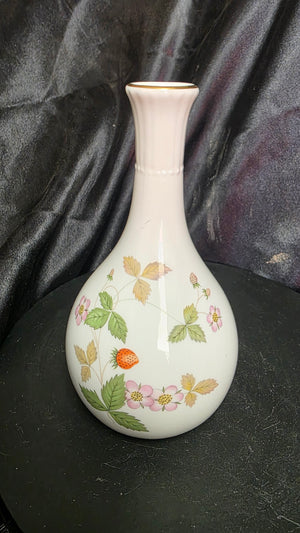 Wedgwood Wild Strawberry Bone China Bud Vase Made in England
