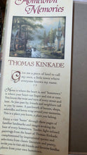 将图片加载到图库查看器，Vintage Thomas Kinkade “Hometown Memories” Hardcover Book 1998 Lighted Path Collection
