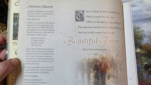 将图片加载到图库查看器，Vintage Thomas Kinkade “Hometown Memories” Hardcover Book 1998 Lighted Path Collection
