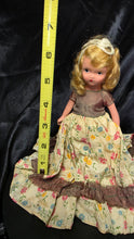 Load image into Gallery viewer, Vintage Nancy Ann Storybook Doll Bisque Blonde Floral Dress
