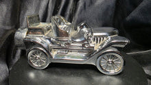 Load image into Gallery viewer, Vintage Avon Stanley Steamer Silver Glass Decanter 1970s Collectible
