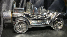 Load image into Gallery viewer, Vintage Avon Stanley Steamer Silver Glass Decanter 1970s Collectible
