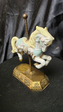 Load image into Gallery viewer, Westminster Carousel Collection Porcelain Horse Figurine Brass Base
