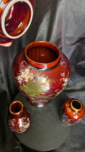 将图片加载到图库查看器，Vintage Japanese Porcelain Ginger Jar Set with Matching Bud Vases
