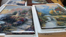 Load image into Gallery viewer, Thomas Kinkade Timeless Seasons Wall Clock w Interchangeable Art Panels
