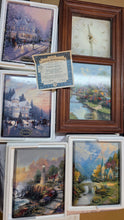 Load image into Gallery viewer, Thomas Kinkade Timeless Seasons Wall Clock w Interchangeable Art Panels
