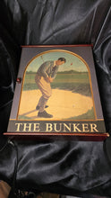 Load image into Gallery viewer, “The Bunker” Golf Wall Cabinet Curio Shadow Box Vintage Style Display
