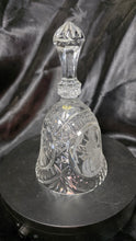 将图片加载到图库查看器，Vintage West Germany Lead Crystal Bell Etched Victorian Lady Cut Glass
