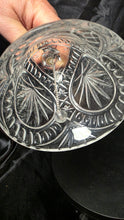将图片加载到图库查看器，Vintage West Germany Lead Crystal Bell Etched Victorian Lady Cut Glass
