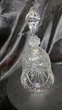 将图片加载到图库查看器，Vintage West Germany Lead Crystal Bell Etched Victorian Lady Cut Glass
