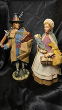 Load image into Gallery viewer, Department 56 Harvest Pilgrim Figurine Pair #56.30595 Thanksgiving Display Set
