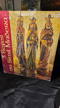 将图片加载到图库查看器，Three Kings Nativity Figurines Set Faux Wood Finish Christmas Wise Men Trio
