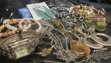 Load image into Gallery viewer, Vintage Jewelry Bundle with Turquoise Earrings Agate Pendant Watch Bundle 2
