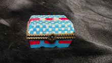 Load image into Gallery viewer, Vintage Porcelain Egg Carton Trinket Box with Mini Eggs Hinged
