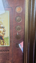 Load image into Gallery viewer, Framed Indian Head Penny Collection The American Indian 1901–1907 Coin Set
