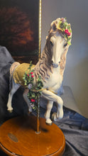 Load image into Gallery viewer, Ashton-Drake Four Seasons Carousel Horse Winter Edition 1998 Display
