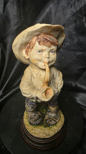 将图片加载到图库查看器，Vintage Italian Boy with Pipe Figurine Gulliver Style Sculpture
