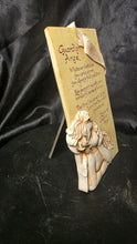 将图片加载到图库查看器，Guardian Angel Inspirational Plaque Art in Stone Style Cherub Relief

