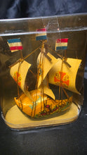 Load image into Gallery viewer, Vintage Dutch Wooden Clog Sailboat Holland Souvenir Ship Display
