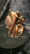 Load image into Gallery viewer, Vintage Sports Motif Resin Desk Organizer Football Baseball Pen Holder
