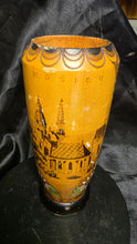 Load image into Gallery viewer, Vintage Hand Painted Košice Slovakia Wooden Folk Art Souvenir Vase
