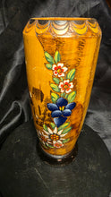 Load image into Gallery viewer, Vintage Hand Painted Košice Slovakia Wooden Folk Art Souvenir Vase
