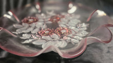 Cargar imagen en el visor de la galería, Vintage Mikasa Rosella Crystal Floral Serving Plate Scalloped Pink
