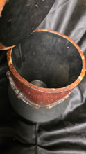 Load image into Gallery viewer, Maitland-Smith Style Lidded Urn Jar Leaf Motif Decorative Vessel
