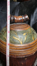 Load image into Gallery viewer, Maitland-Smith Style Lidded Urn Jar Leaf Motif Decorative Vessel
