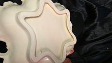 Cargar imagen en el visor de la galería, Antique Porcelain Violet Floral Serving Dish Scalloped Handles
