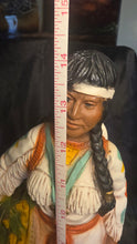 将图片加载到图库查看器，Vintage 1978 Native American Woman &amp; Child Figurine Kendrick Style Sculpture
