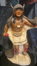 将图片加载到图库查看器，Vintage Buffalo Dancer Figurine Native American Ceremonial Sculpture
