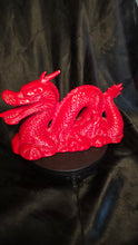 Load image into Gallery viewer, Chinese Red Dragon Ceramic Figurine Feng Shui Prosperity Décor
