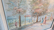 Charger l'image dans la galerie, Impressionist Park Scene Painting Victorian Ladies Marie Charlot Style
