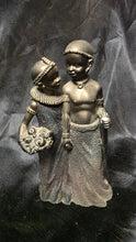 Load image into Gallery viewer, Vintage Seymour Mann African Children Sculpture Bronze Finish Figurine
